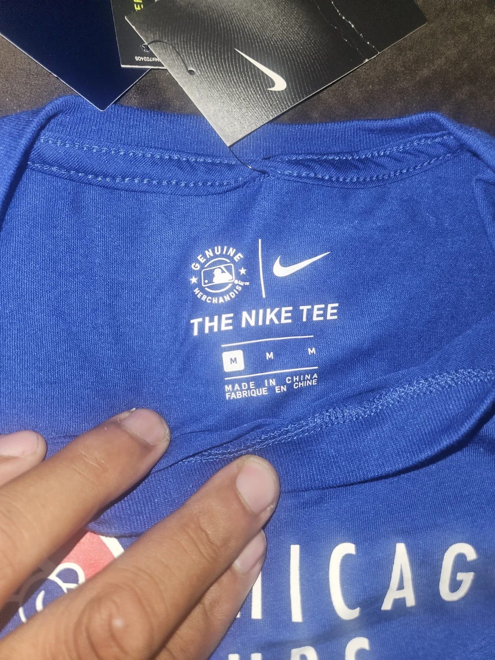 Nike Royal Blue Chicago Cubs Baseball T‑Shirt